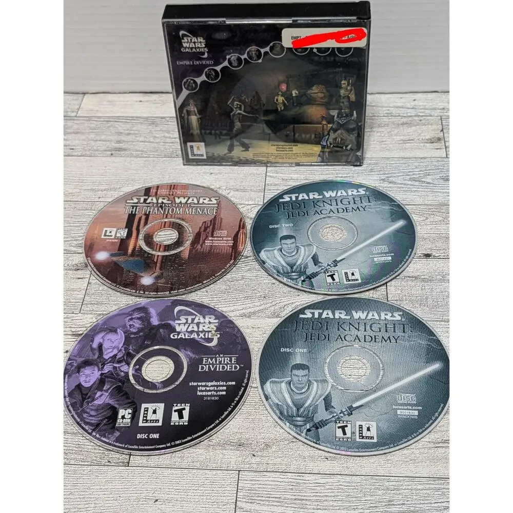 Star Wars Galaxies An Empire Divided PC Game 4 Discs